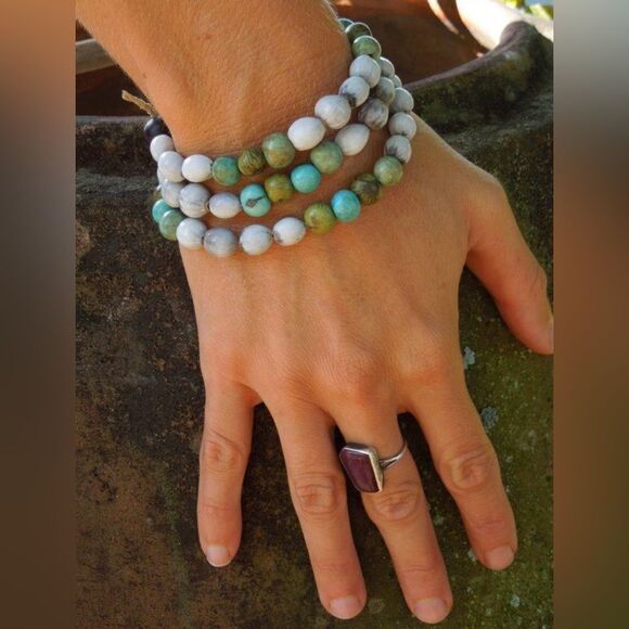 Seed the Difference Triple Wrap Handmade Seed Bead Bracelet - Picture 4 of 4